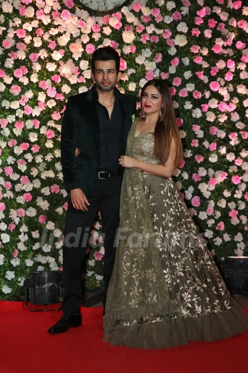 Mahhi Vij and Jay Bhanushali at Kapil Sharma and Ginni Chatrath's Reception, Mumbai