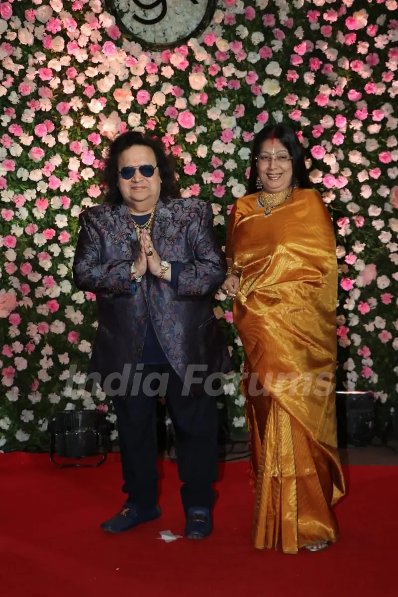 Bappi Lahiri at Kapil Sharma and Ginni Chatrath's Reception, Mumbai