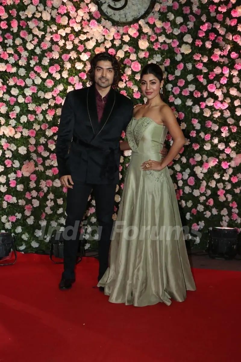 Gurmeet Choudhary and Debina Bonnerjee at Kapil Sharma and Ginni Chatrath's Reception, Mumbai