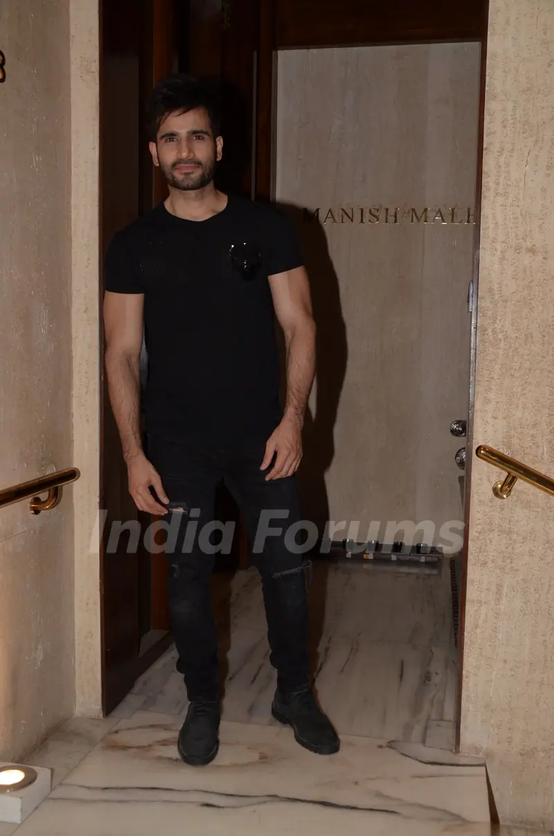 Karan Tacker at Manish Malhotra's house party