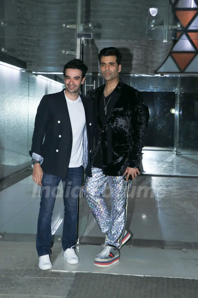 Punit Malhotra and Karan Johar attend Sanjay Kapoor's New Year Bash