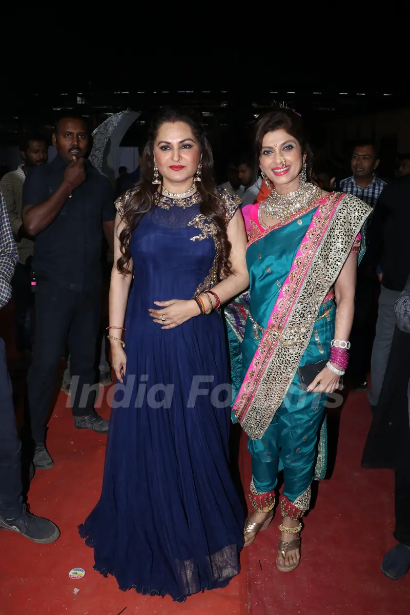 Jaya Prada snapped at Marathi Taraka Awards 2019