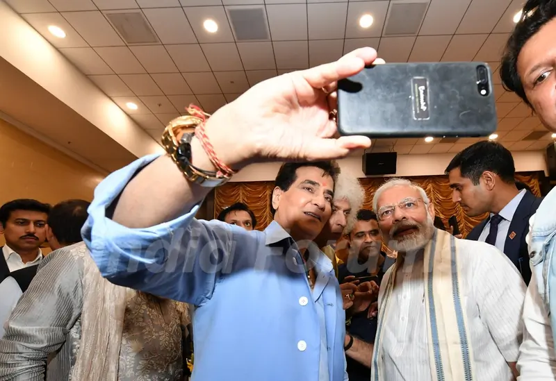 Jeetendra with Prime Minister Narendra Modi snapped at The National Museum of Indian Cinema