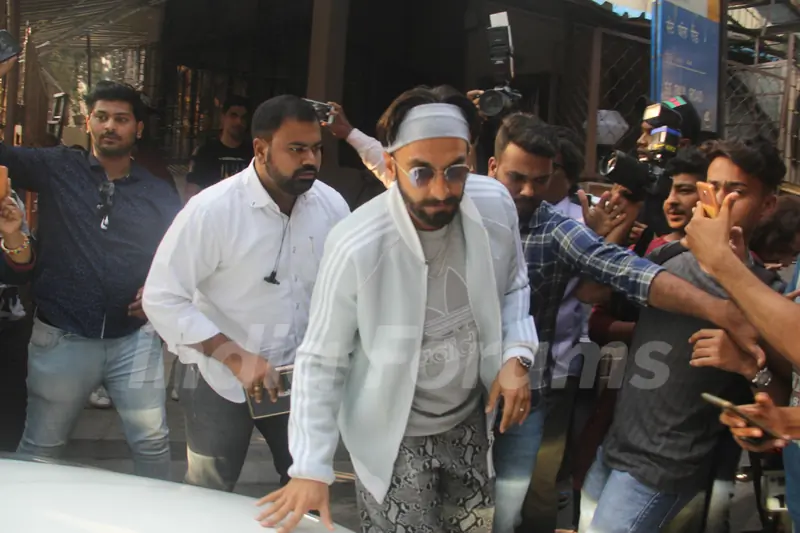 Ranveer Singh at dubbing studio