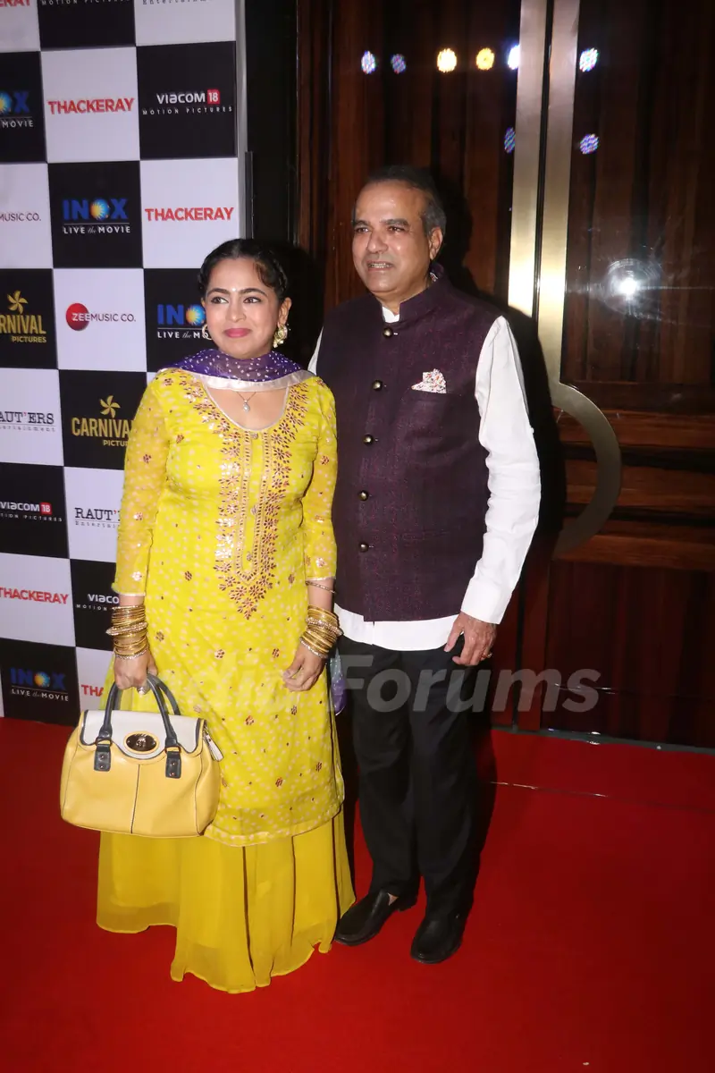 Suresh Wadkar spotted at Thackeray movie screening