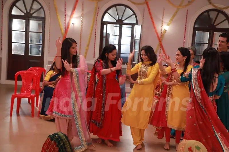 Still from Naina and Sameer Haldi Ceremony