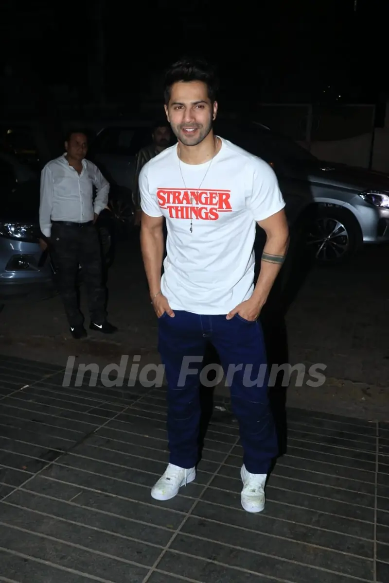 Varun Dhawan at Nora Fatehi's Birthday bash!