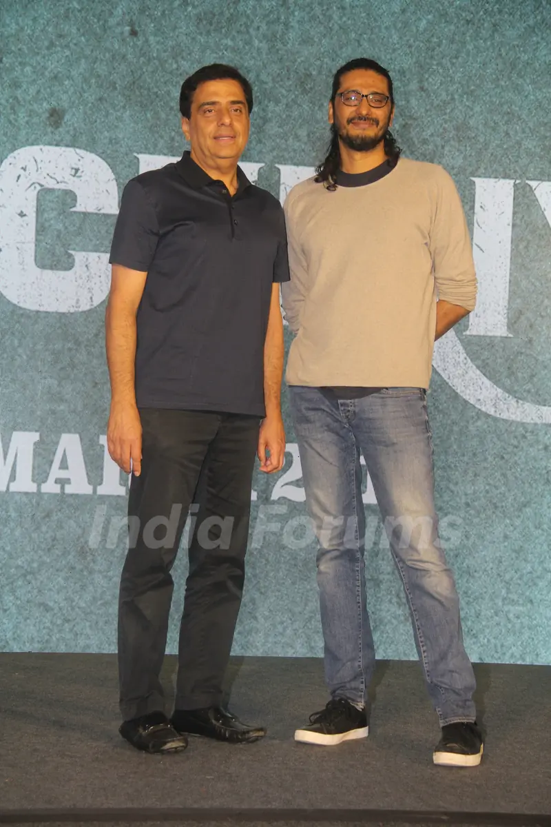 Ronnie Screwvala and Abhishek Chaubey of Sonchiriya at the trailer launch