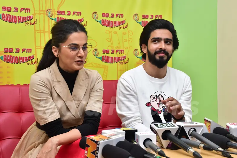 Taapsee Pannu and Amaal Mallik Snapped during Badla song launch