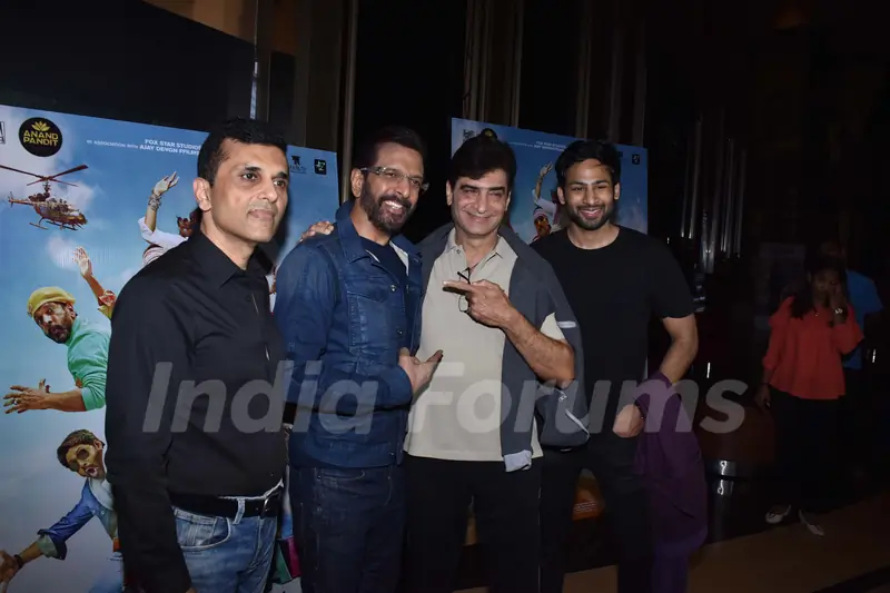Indra Kumar and Javed Jaffrey at the special screening of Total Dhamaal