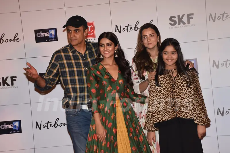 Pranutan Bahl and Zaheer Iqbal at the trailer launch of Notebook