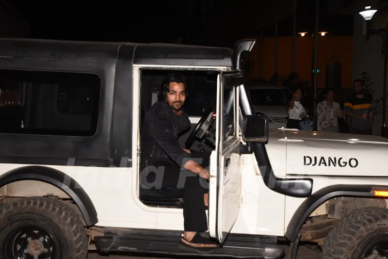 Bollywood celebrity Harshvardhan Rane at the screening of Badla!