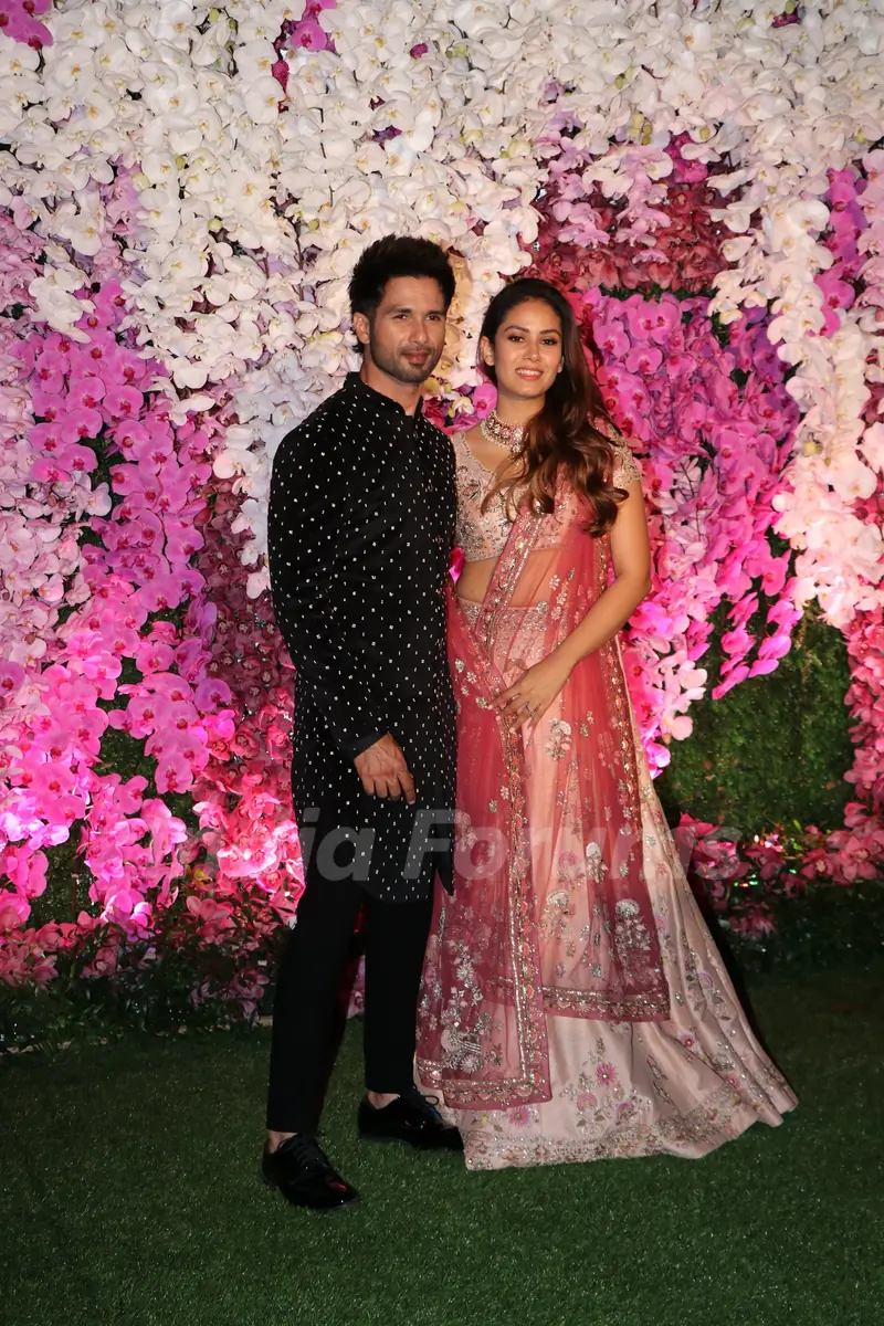Shahid Kapoor and Mira Rajput Kapoor at Ambani Wedding!