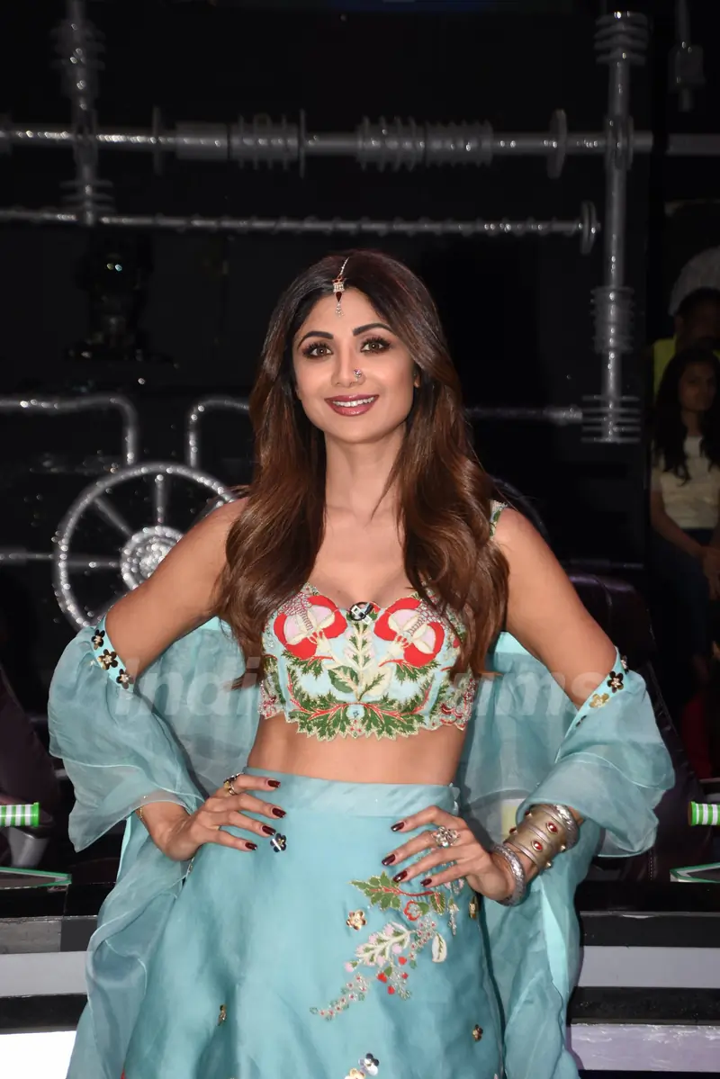 Shilpa Shetty on the sets of Super Dancer 3!