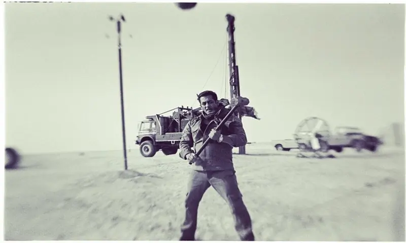 Salman Khan in the oil fields of Middle East