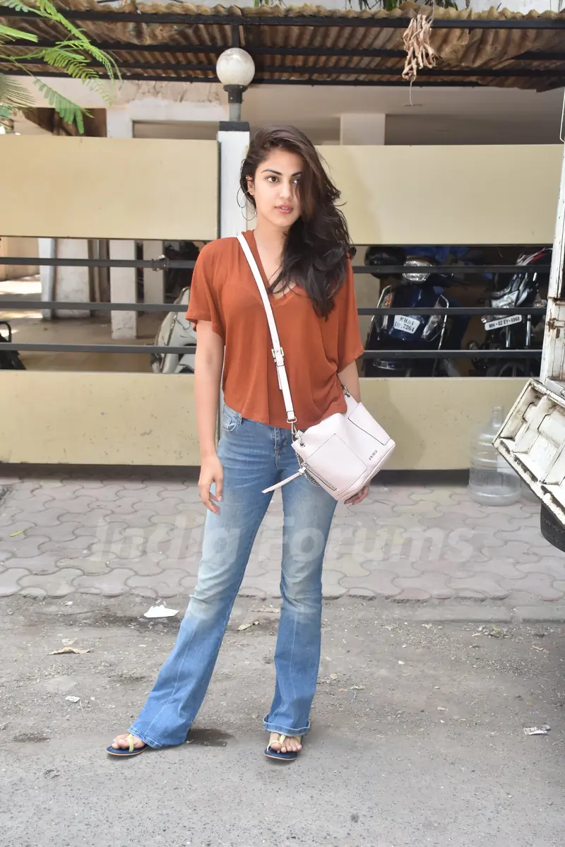 Rhea Chakraborty snapped around Mumbai