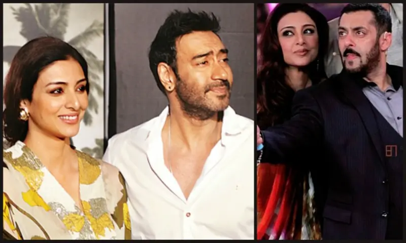Tabu with Ajay Devgn and Salman Khan