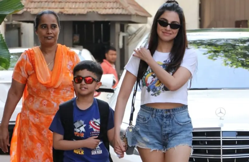 Divya Khosla Kumar with son