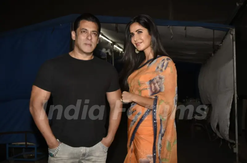 Salman Khan with Katrina Kaif snapped at the promotions of Bharat
