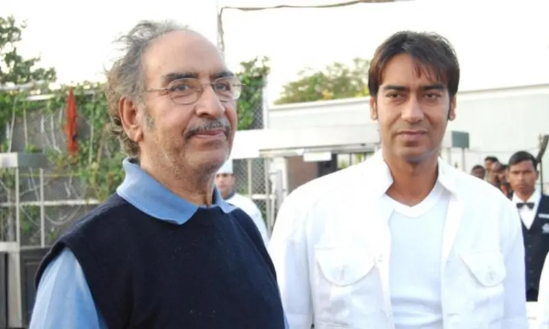 Ajay Devgn and father Veeru Devgn
