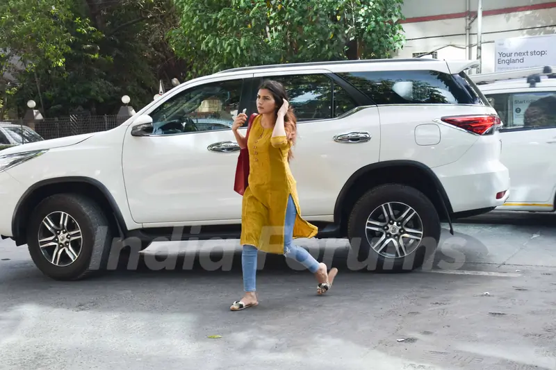 Celebrity snapped around the town