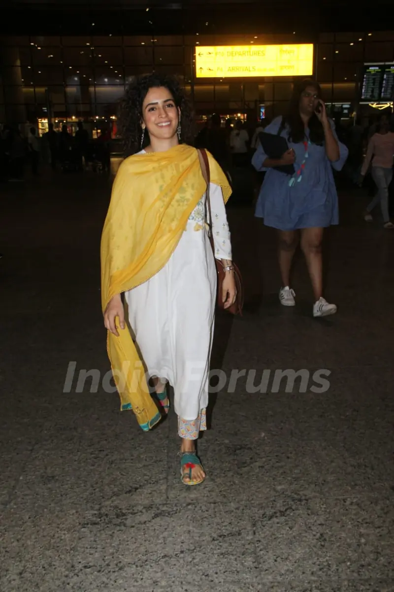 Sanya Malhotra snapped around the town