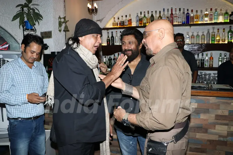 Mithun Chakraborty and Vivek Agnihotri snapped at the success bash of Tashkent Files