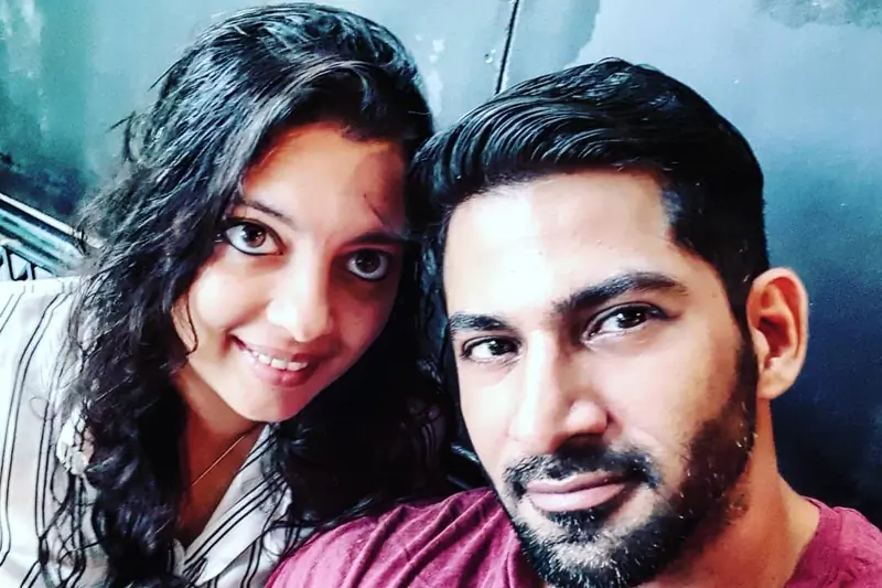 Vivan Bhatena with wife Nikhila Bhatena