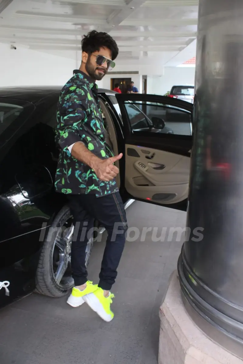 Shahid Kapoor at the promotions of Kabir Singh