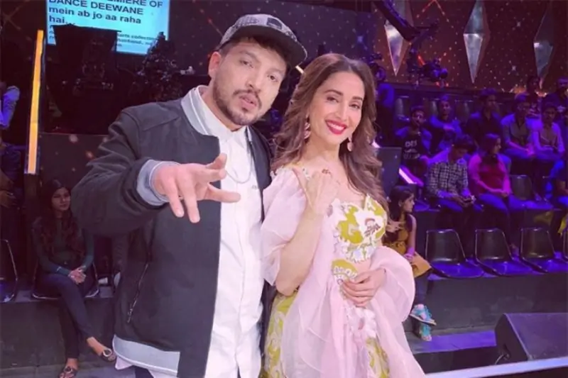 Naezy with Madhuri Dixit