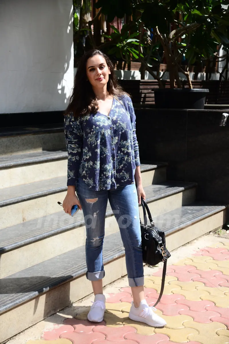Dia Mirza was spotted around the town