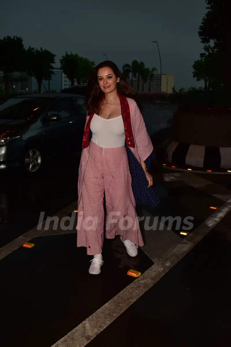 Evelyn Sharma was spotted around the town