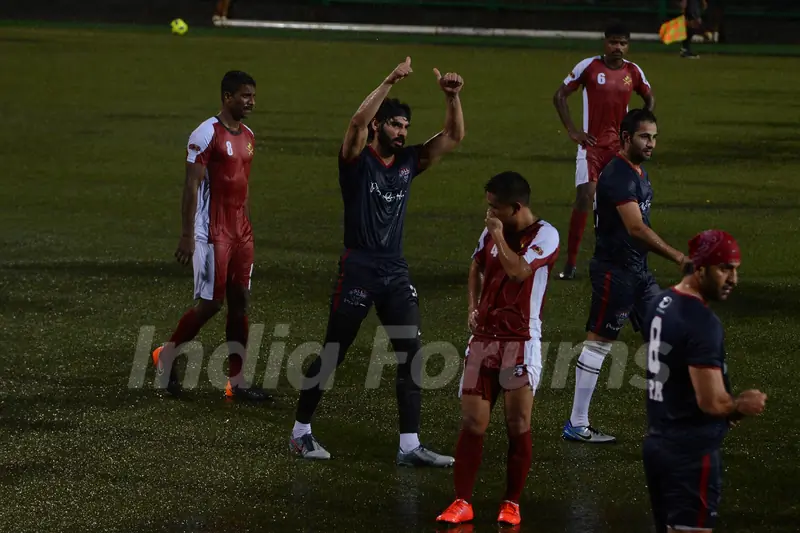 Bollywood Actors play Football on Kargil Vijay Diwas with the soldiers from the Navy and Army