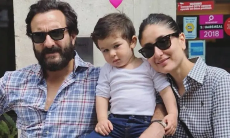Taimur with Saif Ali Khan and Kareena Kapoor