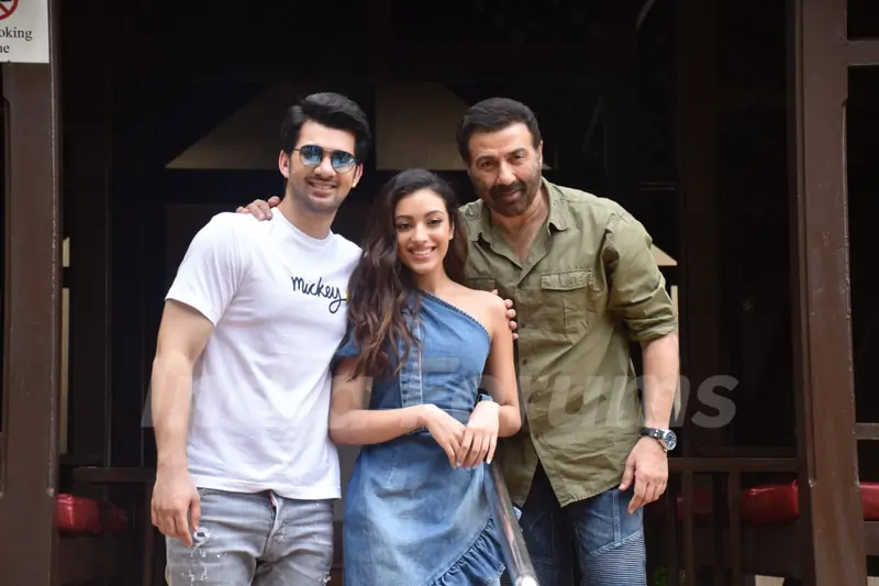 Karan Deol and Kallirroi Tziafeta at the promotions of Pal Pal Dil Ke Paas!