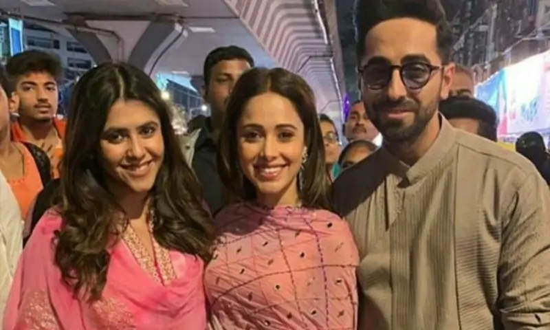 ekta kapoor ayushmann khurrana and nushrat bharucha