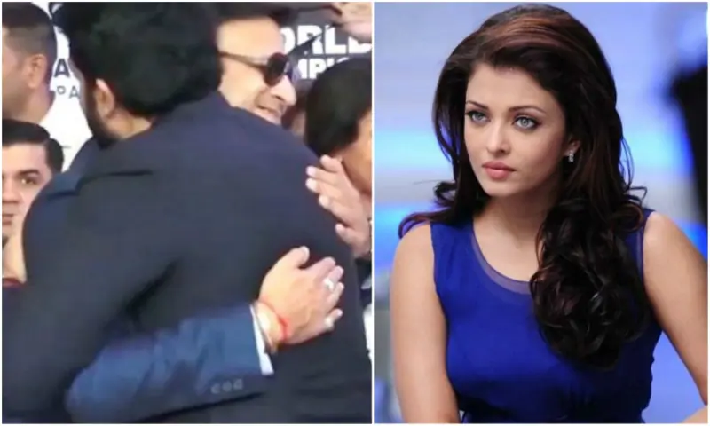 aishwarya angry on abhishek and vivek hugging