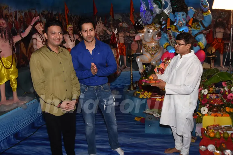 Varun Dhawan and Kartik Aaryan snapped at T-series office
