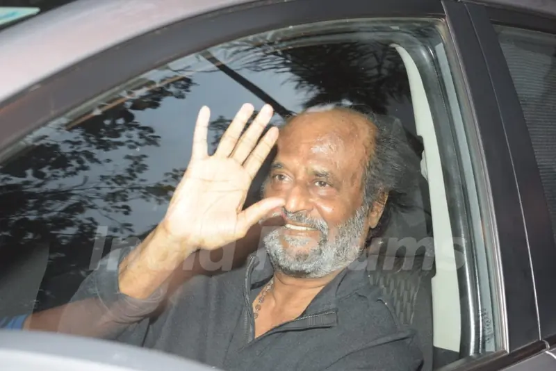 Rajinikanthsnapped around the town