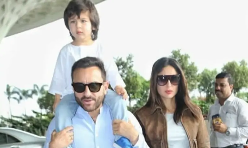 taimur with parents saif and kareena