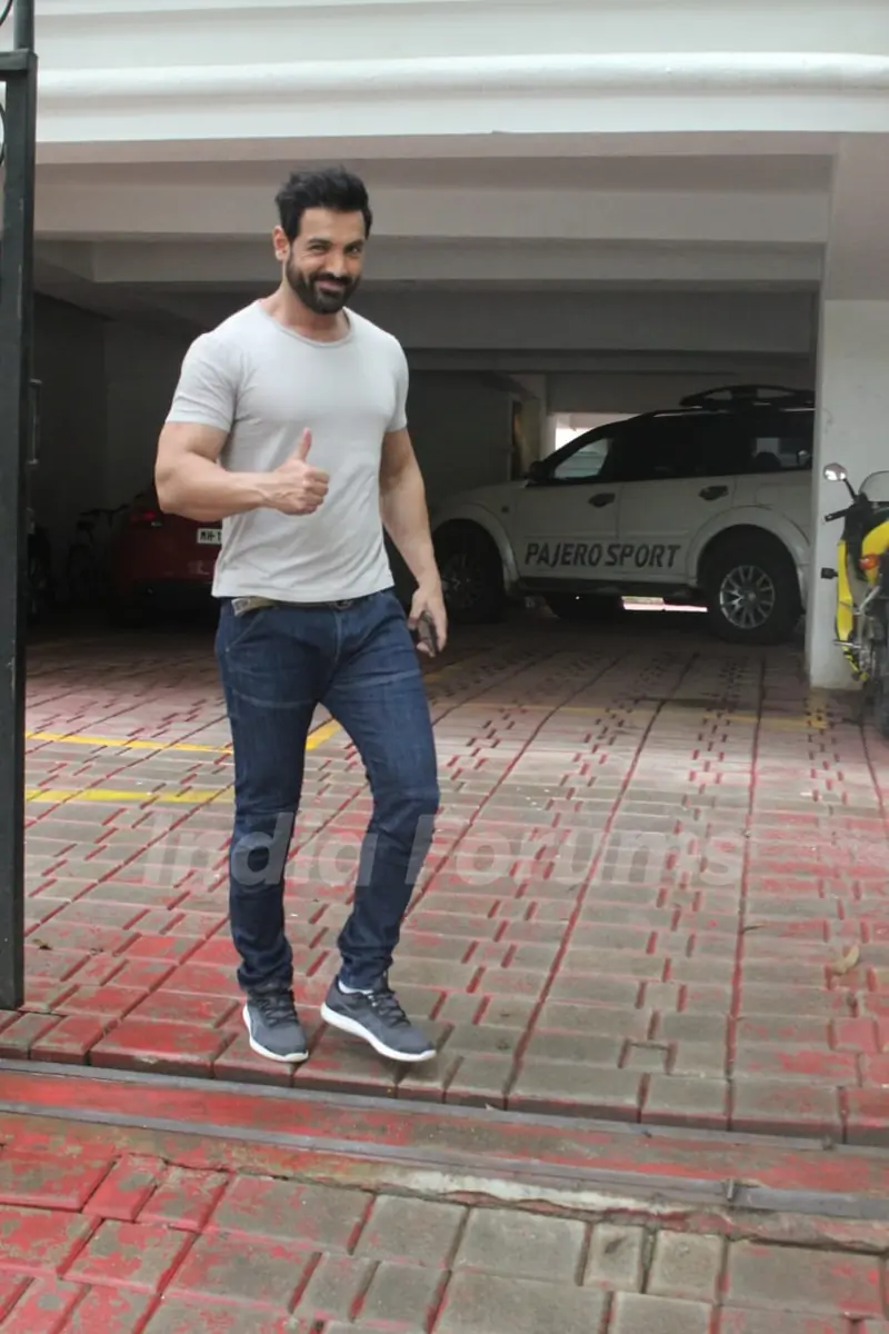 John Abraham snapped around the town!