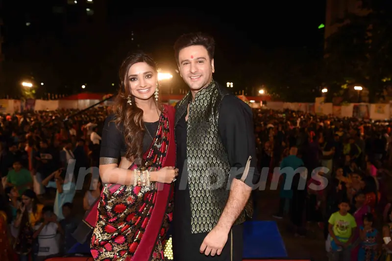 Jia Shankar and Karan Suchak at Tirangaa Dandiya Night