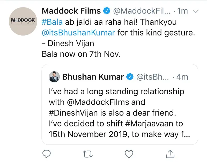 dinesh vijan's rely to bhushan kumar