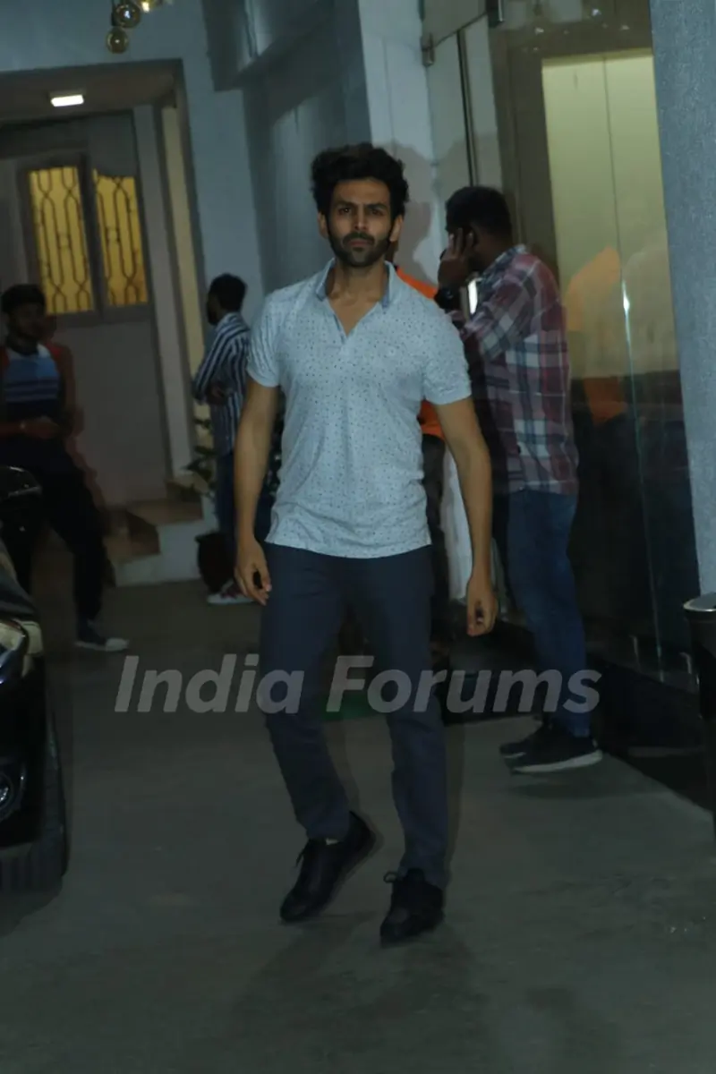 Kartik Aaryan was snapped around the town