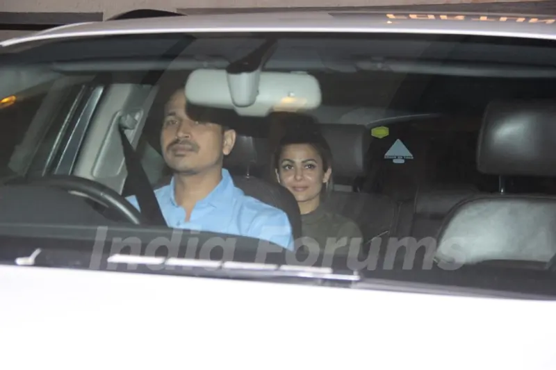 Amrita Arora was snapped around the town