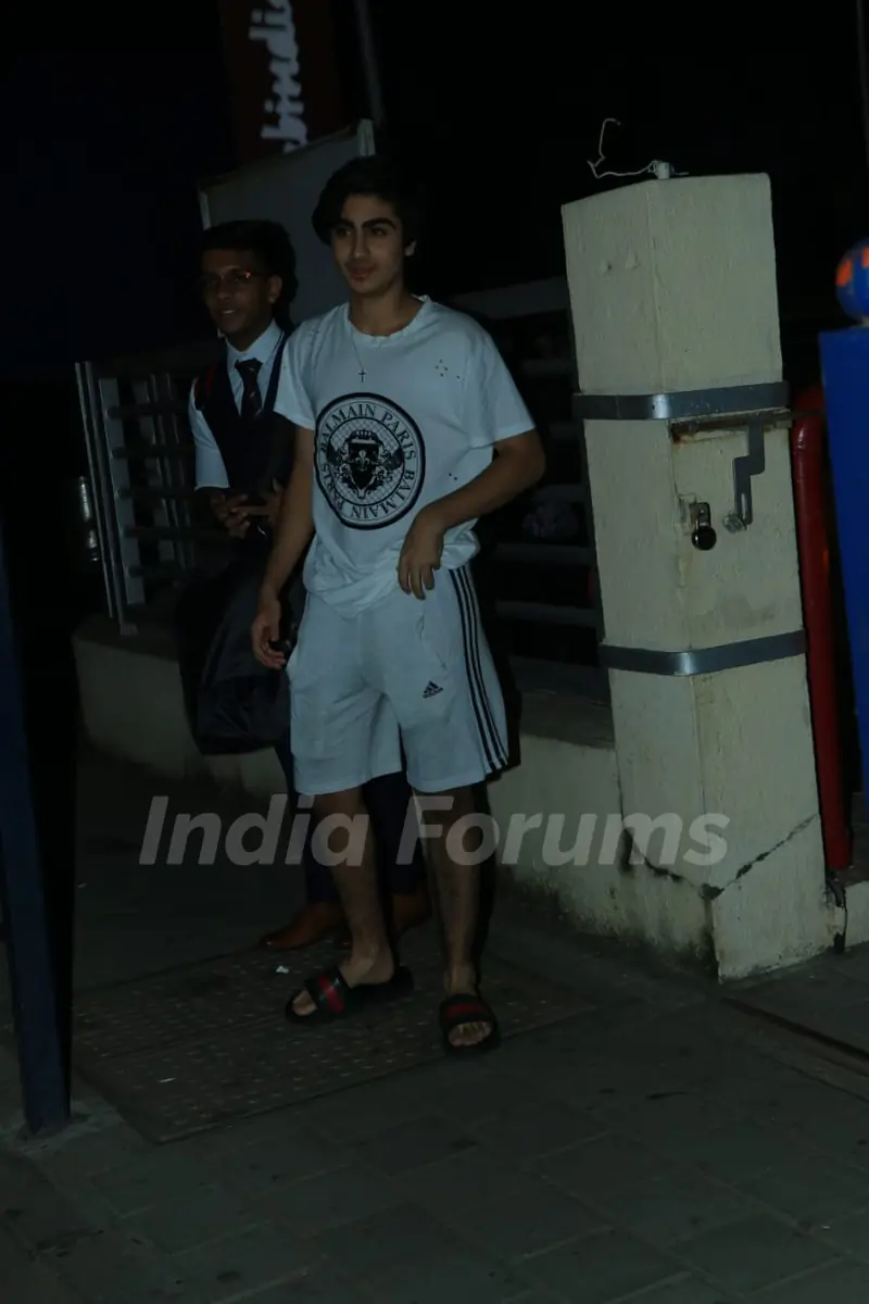 Arhaan Khan was snapped around the town