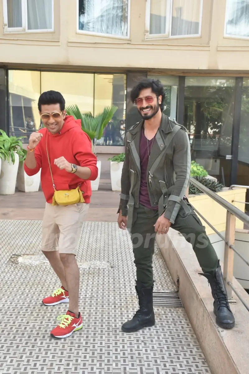 Vidyut Jammwal and Gulshan Devaiah at the promotions of Commando 3!