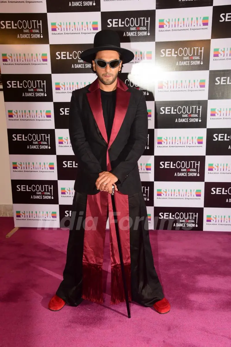 Ranveer Singh attends a dance show organised by Shiamak Davar