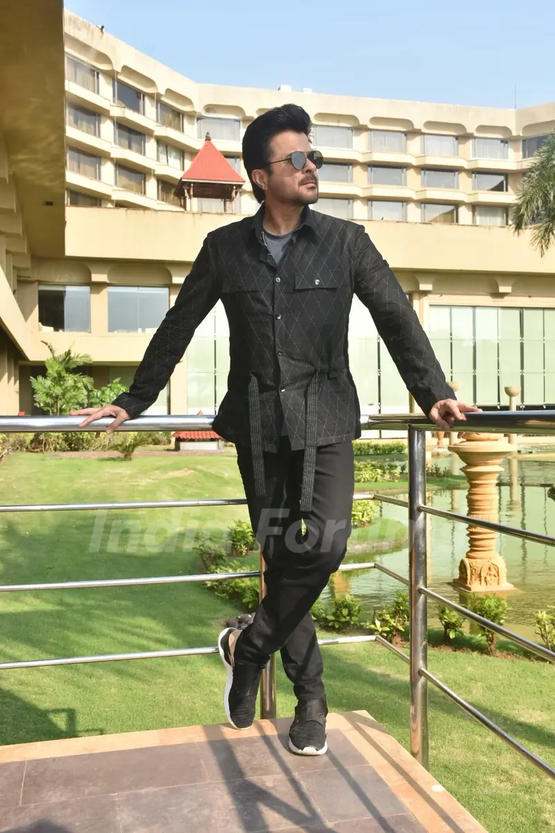 Anil Kapoor spotted during the promotions of Pagalpanti