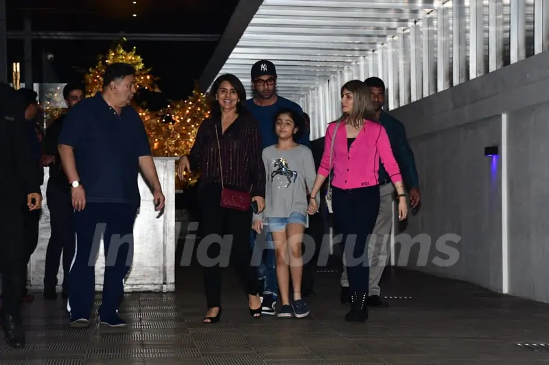 The Kapoor family spotted during an outing